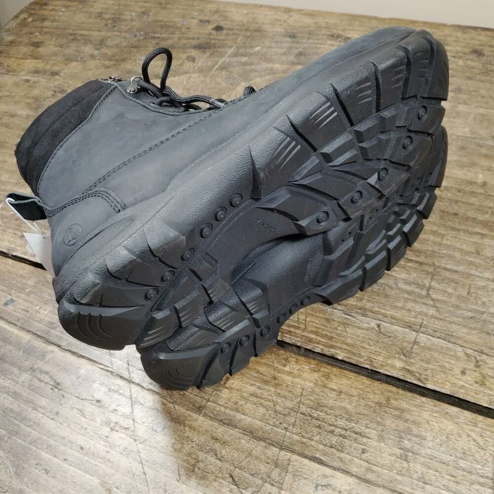 Lands End Mens 10EE Boots Black Thermolite Insulated Lace Up Shoes EC